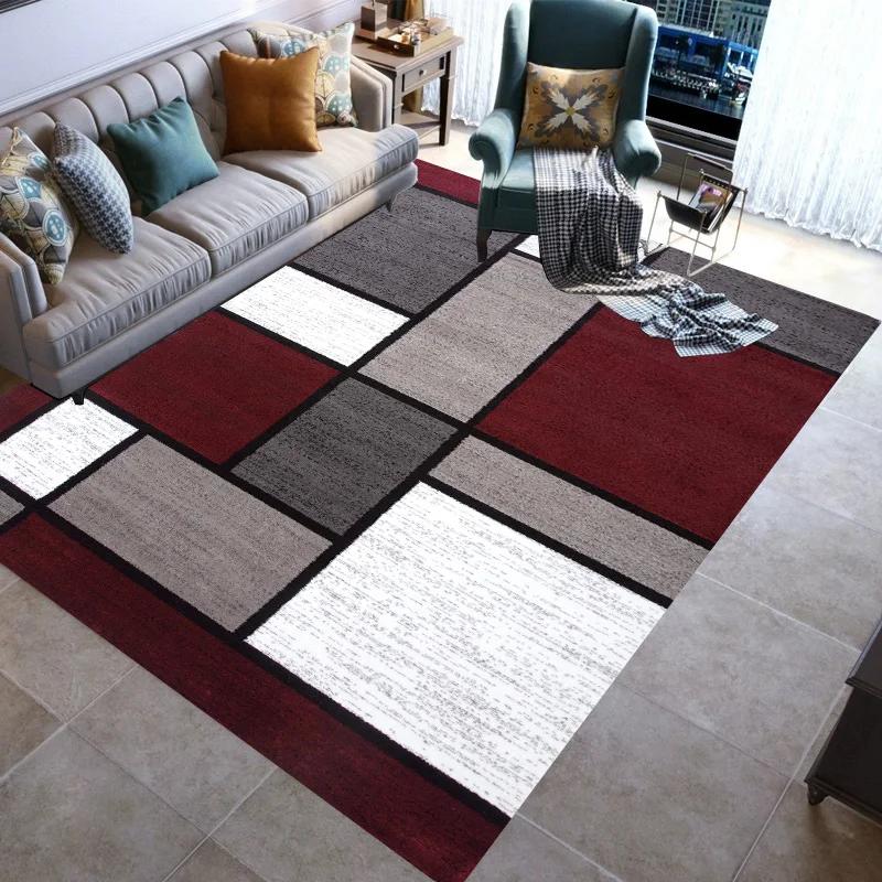 

Stylish Geometric lines Washable Modern 3D Printing Carpet Mat for Living Room Bedroom Toilets Home Decoration Rugs 40cm by 60cm
