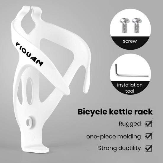 Water Kettle Cage Ultra-Light Bicycle Bottle Holder Smooth Stable Colorful Design Easy to Install Universal Fit Water Bottle Rack