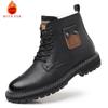 Autumn and Winter Men's Boots Classic Retro Style Daily Business Office Outdoor Street Motorcycle Warm Leather Shoes Hot Selling