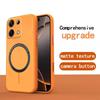 Frosted Semi Clear Magnetic Phone Case for Xiaomi Redmi Note 13 5G 4G Soft TPU Cover