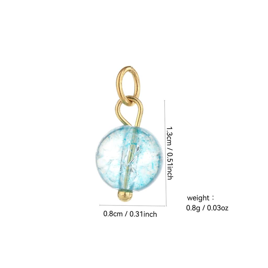 Handmade 18k Gold Electroplated Natural Stone Bead Earrings