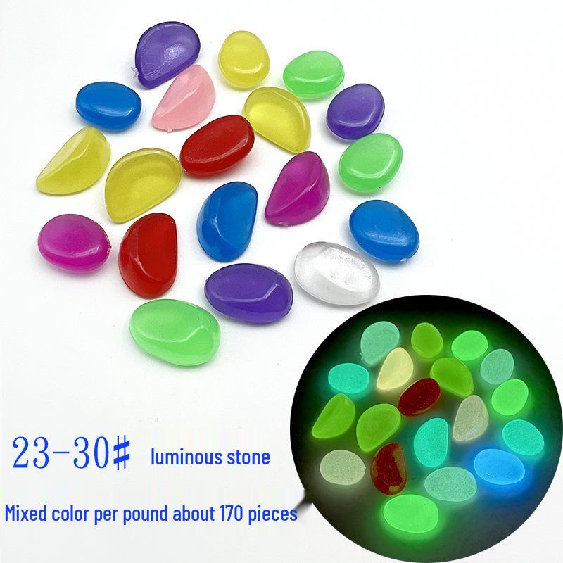 Colorful Luminous Plastic Stones: Children's Gemstone Digging Game & Fish Tank Decoration