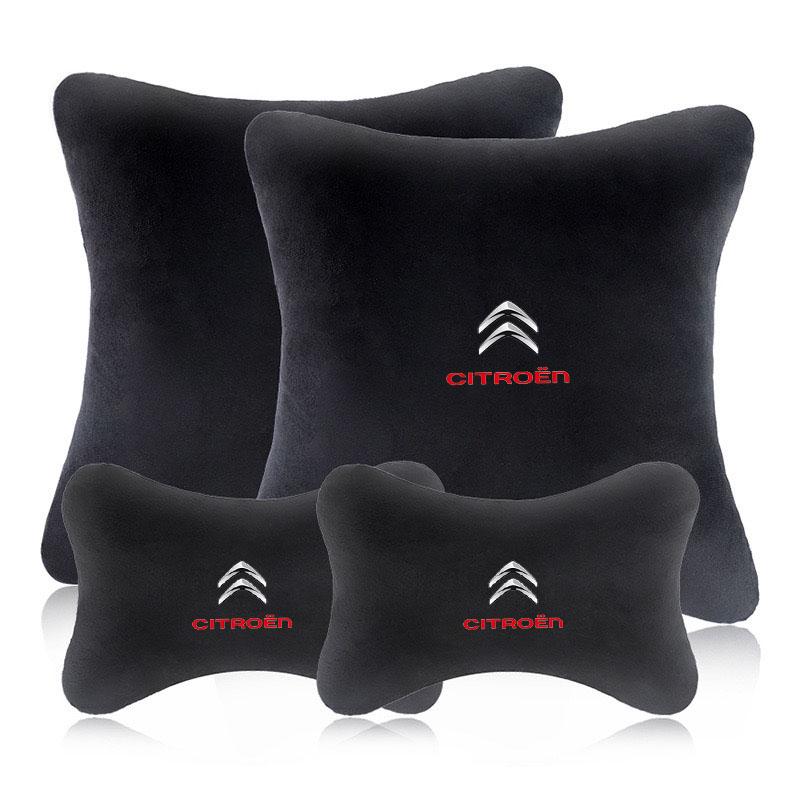 Almohada Cervical para Coche Reposacabezas de Asiento Protección Lumbar Columna Vertebral Cojín Decorativo para Citroen C4 C3 C5 C1 C2 Berlingo C-Elysee C4-Picasso C4-Ai