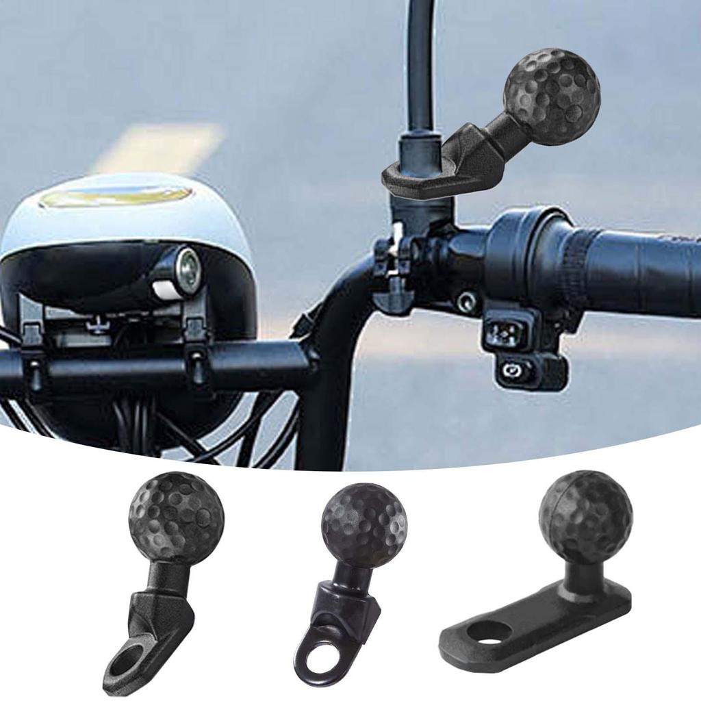 Angled Head Adapter Ball Shock Absorbing Alloy Ball Base U-Shaped Motorcycle Phone Holder Cycling Accessories for Bike