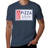 AB Pizza No One Cooks Like Aunt B TShirt Simple Solid Color Crew Neck Tee