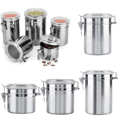 4/5inch Metal Sealed Can Milk Powder Coffee Bean Tea Tank Canister with Cover