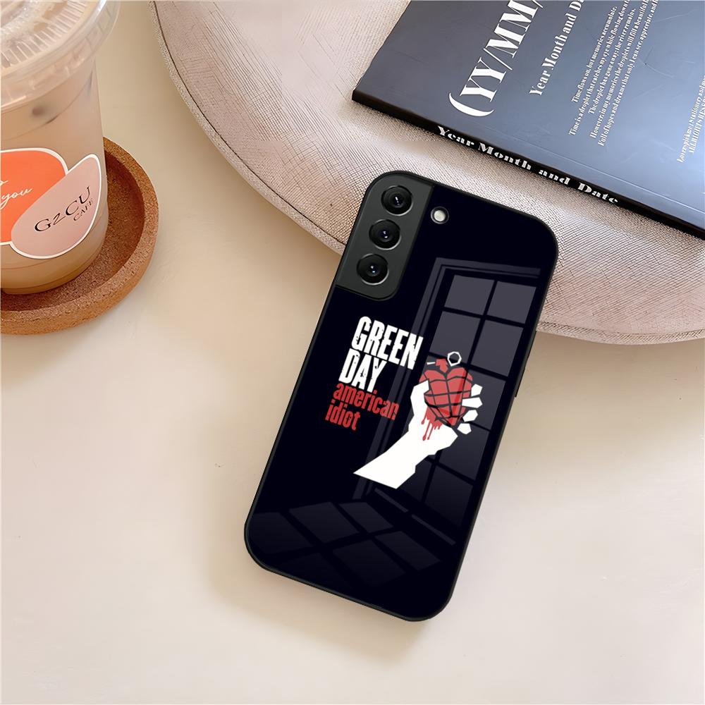 

Band Green Day Phone Case Glass For Samsung Galaxy S26 S25 S21 S22 S24 S23 S20 Ultra Fe Plus A16 A24 A55 A53 Coque Galaxy S24 Plus