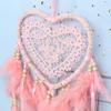 Fancy Dream Catcher With Led Light String Hollow Hoop Heart Shape Pendant Home