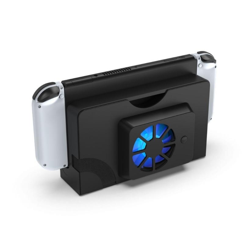 Efficient Cooling Fan Base Dock Stand with Blue Radiator for SW Host Prevents Overheating During Gameplay
