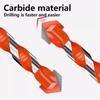 Cemented Carbide Multifunctional Ceramic Triangle Drill Bits Set Multi Purpose Construction Tile