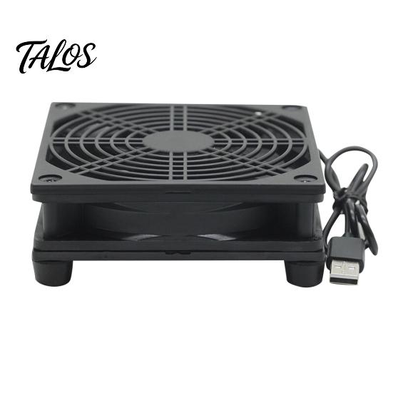 12cm 5V USB napájení TV Set-Top Box Router Chladič Chladič Vzduch Chladicí Ventilátor