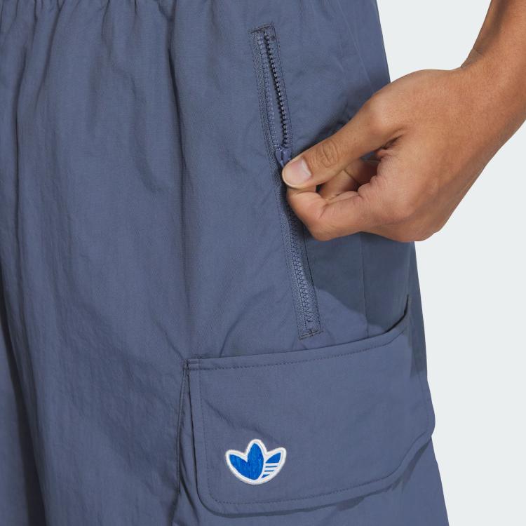 adidas Originální čínské V-Day volné ležérní jednobarevné nákladní šortky Pánské šortky Námořnická modrá JM2706