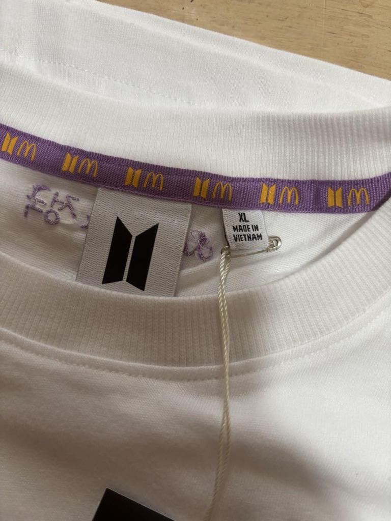 [USED] BTS JUNG KOOK McDonald's XL White T-shirt