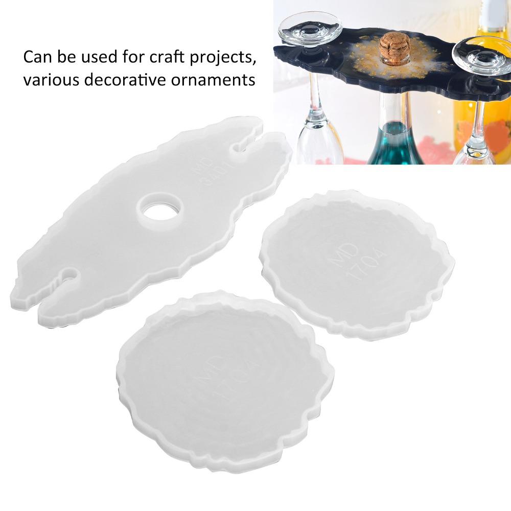 3pcs Casting Trays Wine Rack Mould Silicone DIY Resin Mould Resin Silicone Mould DIY Crafting