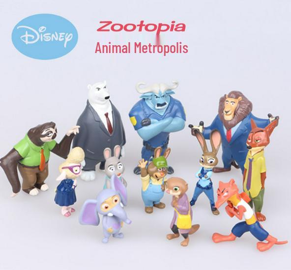 Зверополис Джуди и Ник Ручная роспись Фигурка Украшение Игрушка Декор для торта CM