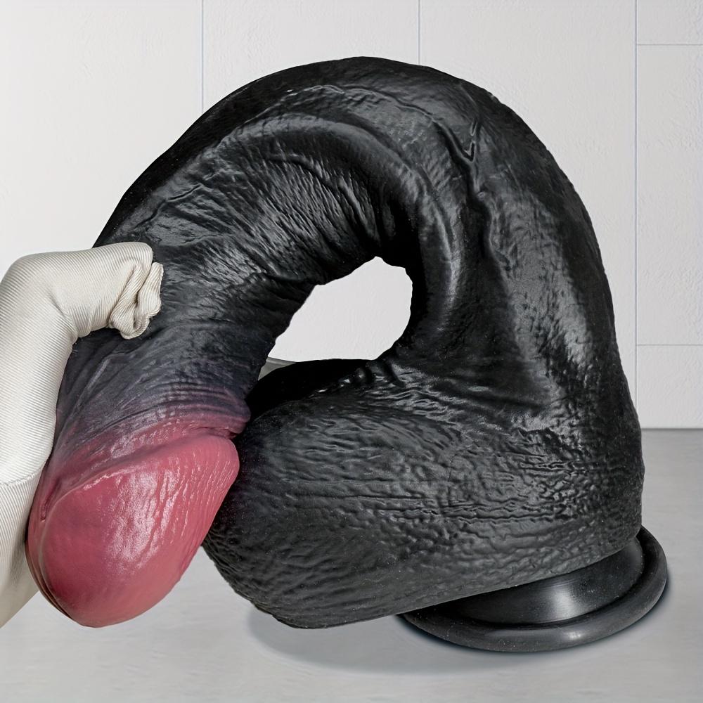 11.82" Ultra-Soft Liquid Silicone Dildo – Realistic Thick Penis with Strong Suction Cup,Hands-Free G-Spot &Anal Stimulation Toy for Women,Men &Couples