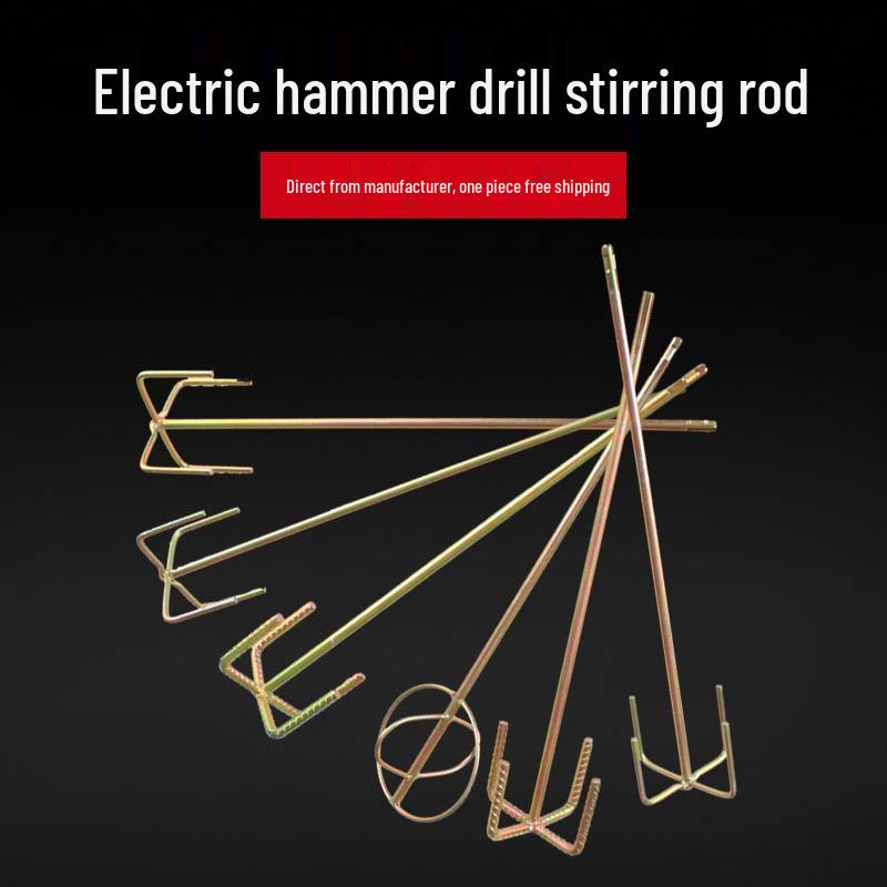 Thickened Mixing Rod for Drill: Ideal for Putty, Paint, and Coatings.