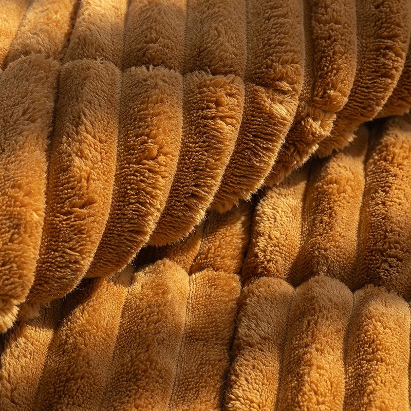 New Thickened Warm Sofa Cushion Autumn And Winter Plush Non-Slip Straight Row One-Piece Seat Cushion Leather Sofa Cover