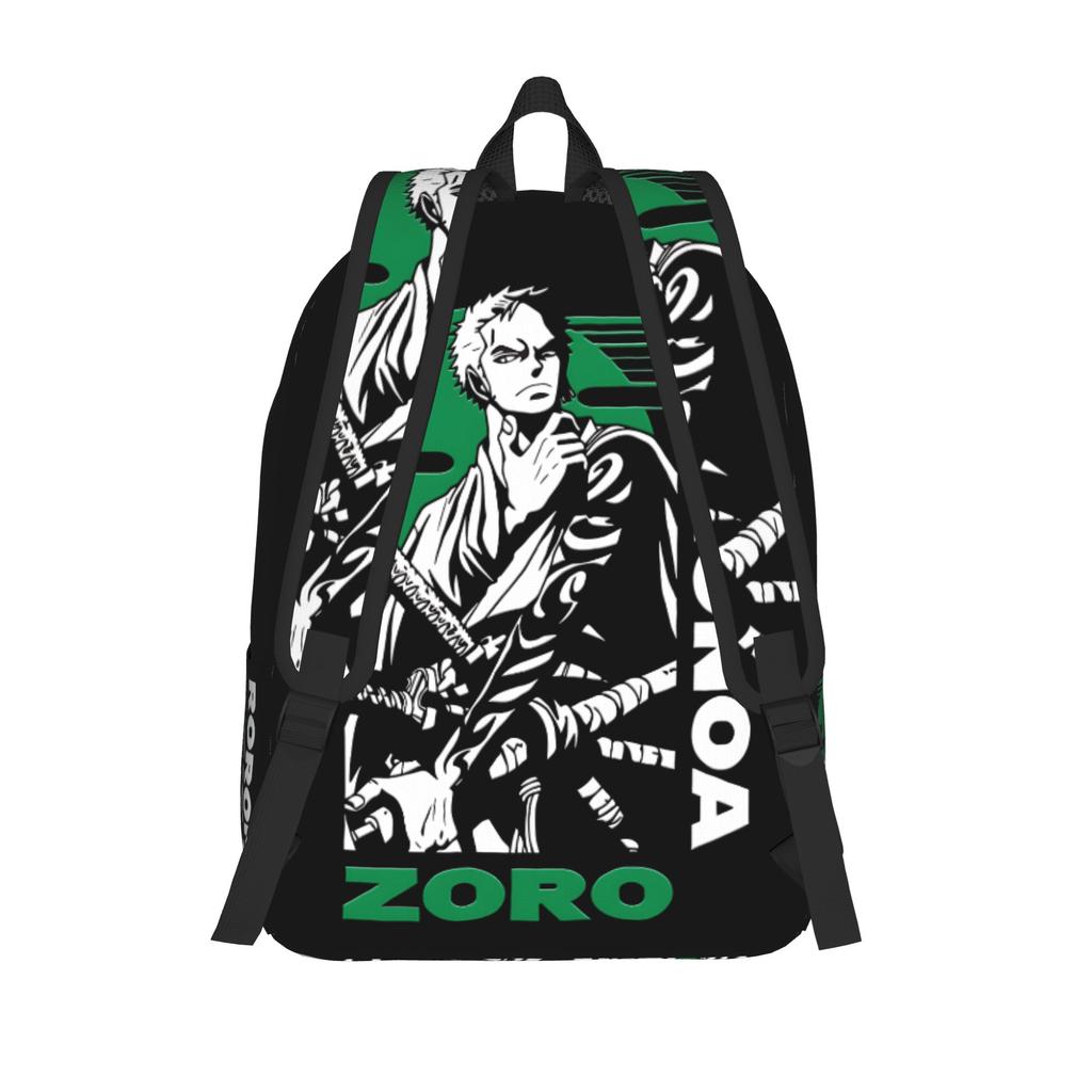 Fashion One Piece Anime Zoro Backpack  Mochilas Versatile Outdoor Large Capacity Rucksack