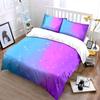 "Sparkling Gradient Decorative Backdrop" Soft Skin-Friendly Bedding Set Includes 1 Duvet Cover And 2 Pillowcase Gift