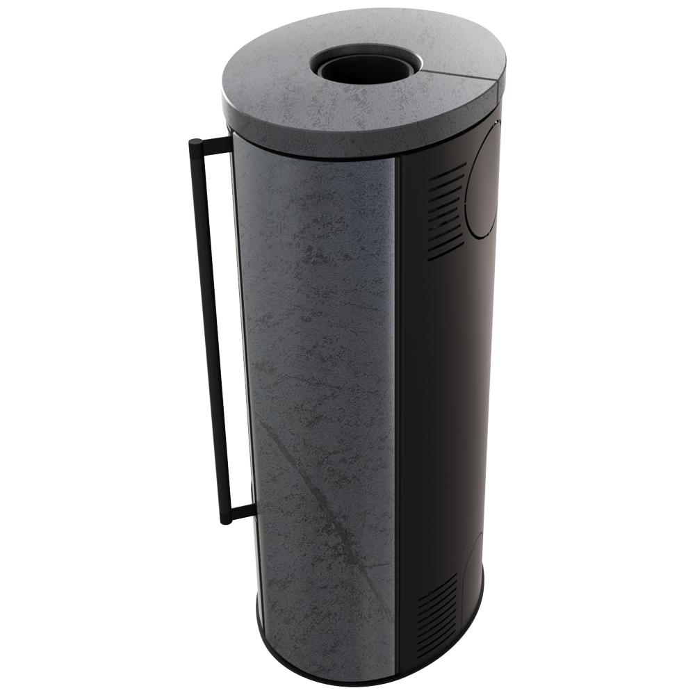 KRATKI ERIK Ø150 5.5 kW GRAFITE SATIN Ceramic Stove Lid Termotec Soft Close