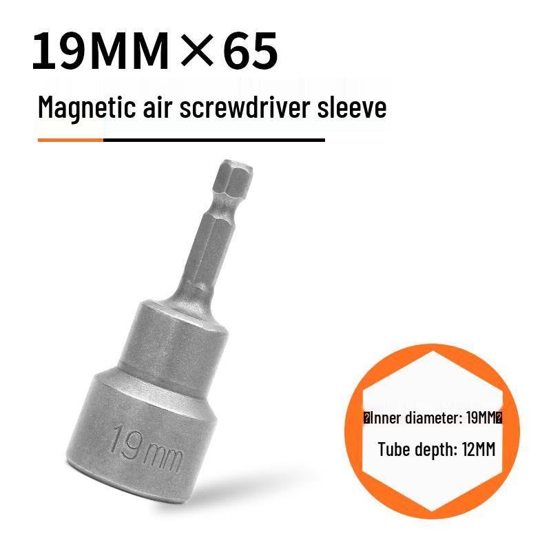 Strong Magnetic Hex Socket Bit Set for Electric & Air Wrench, Deep Extended Rod Screwdriver, Hand Drill