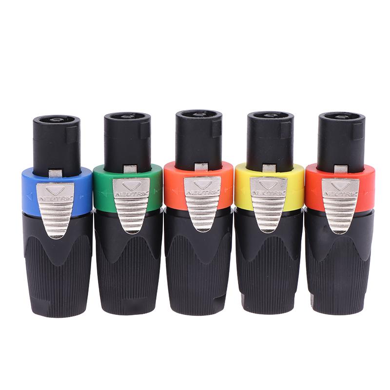 1Pcs 4-Pole 4Pin Nl4Fc Speaker Connector Ohm Plug Speaker Audio Cable Adapter Twist Lock 4 Pin Speakon Female Jack Accessories