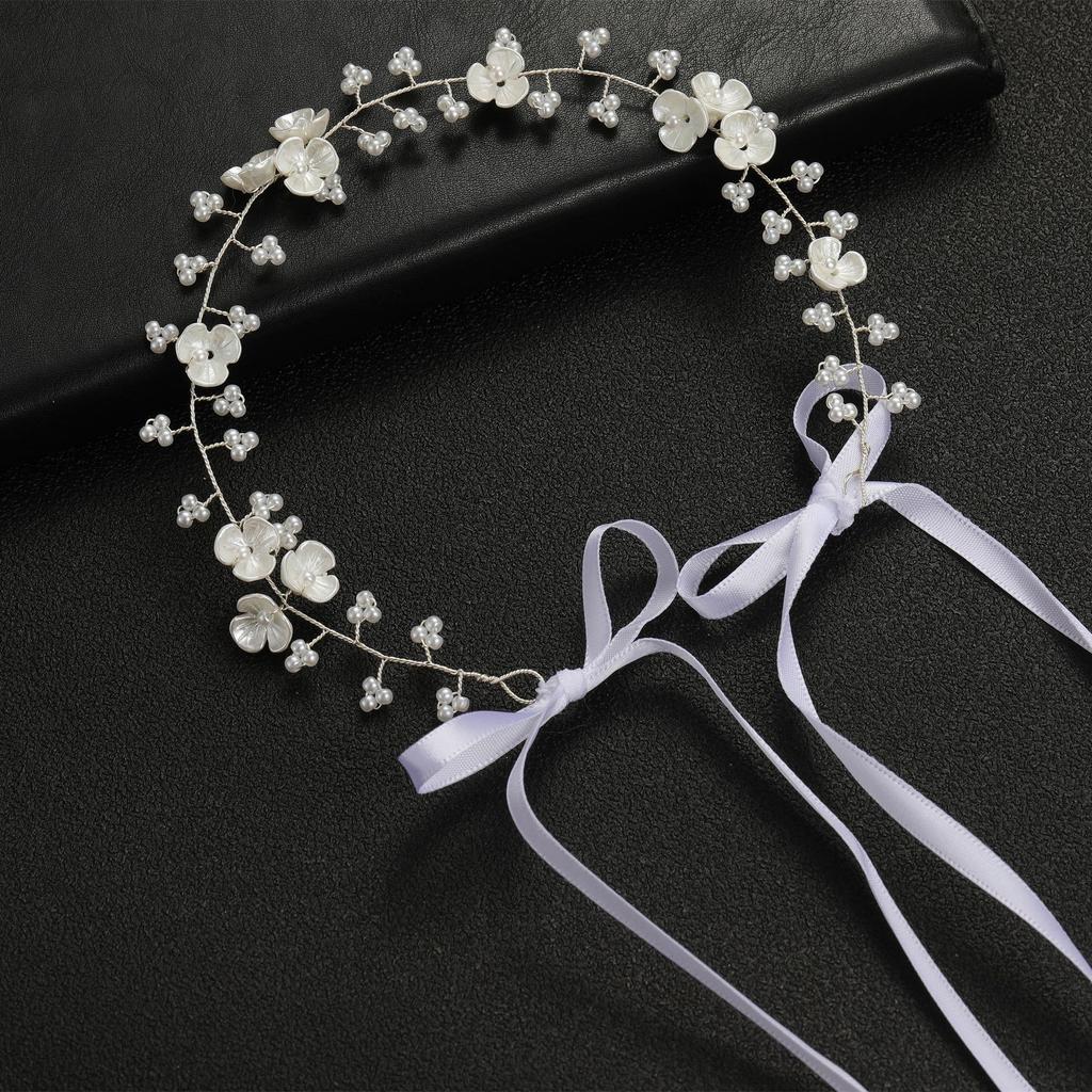 DIEZI Elegant Women Hair Accessories Bridal Headband Crystal Pearl Hairband Head Ornament Ladies New Hair Jewelry For Wedding