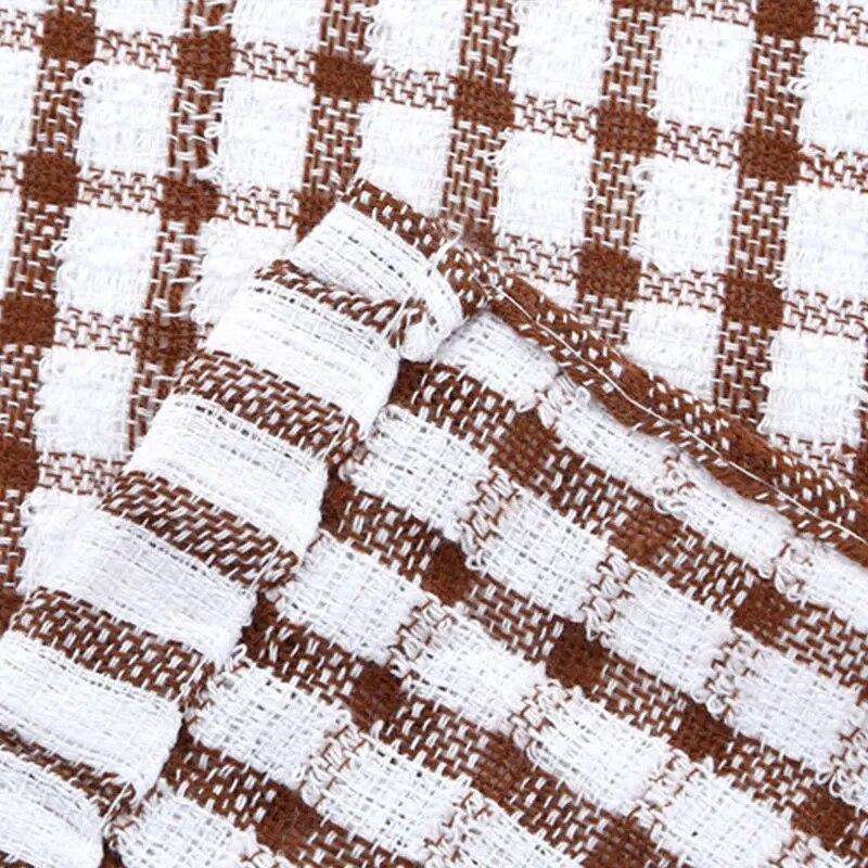 6PCS Cotton Kitchen Towels Absorbent Cleaning Dishwasher Towels Kitchen Cleaning Supplies