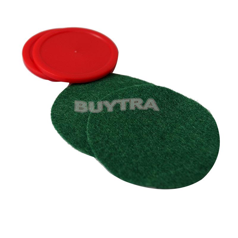 Mini Air Hockey 65Mm Goalies 50Mm Pucks Felt Pusher Set Cn Seller