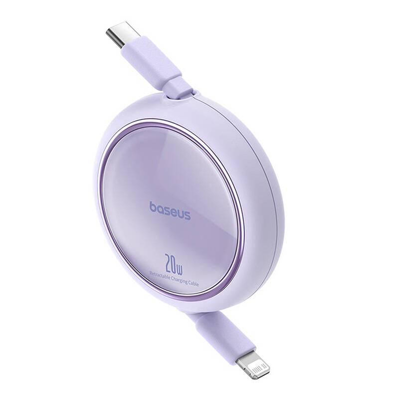 Kabel USB Baseus Free2Pull USB-C na IP 20W 1M (Fialová)