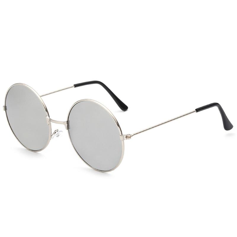 

FOENIXSONG Woman Round Pilots Sunglasses for Women Vintage Silver Gold Black Frame Men Sun Glasses Male Female Retro Eyewear MULTI