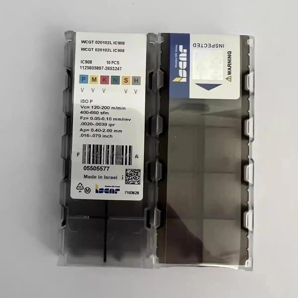 

ISCAR / WCGT020102L IC908 / Промышленные сменные твердосплавные пластины 10 шт.