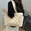 Rectangular Large Capacity Single Shoulder Bag for Commuting To Work Korean Style Women's Tote Bag Lightweight Casual Handbag