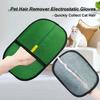 Statische Tierhaarentfernungshandschuhe Bürste, Wiederverwendbarer elektrostatischer Katzenhunde-Tierhaarentferner Pflegehandschuh Bürstenwerkzeug