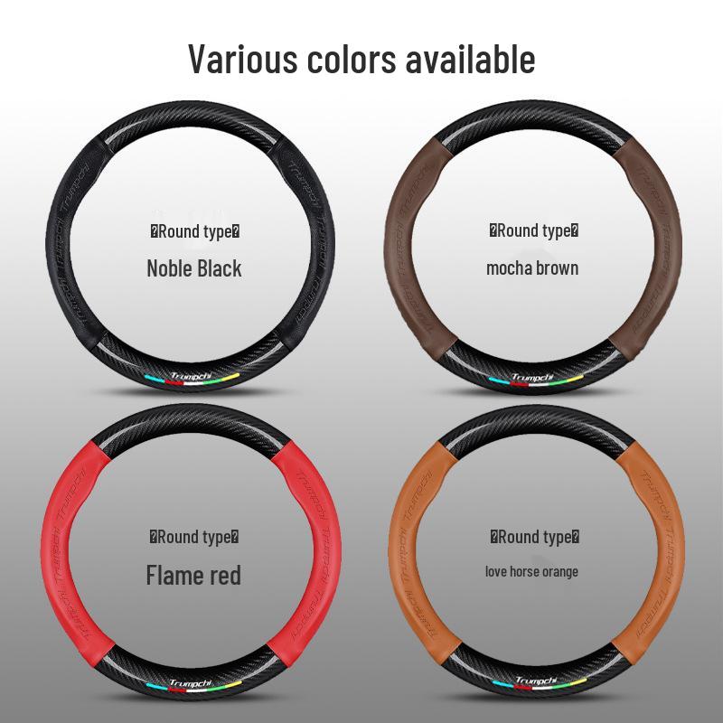 Genuine Leather Steering Wheel Cover for GAC Trumpchi GS4 GS3 GS5 AION V S Mei 580 GA4 GA6