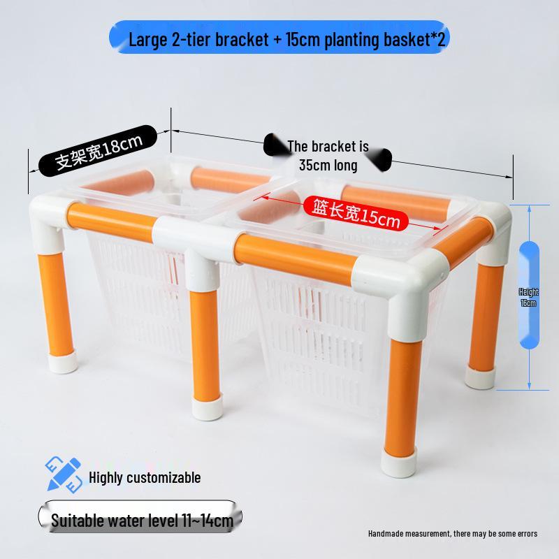 Hydroponic Plant Basket for Aquatic Tanks - Pothos Holder & Landscaping Decor