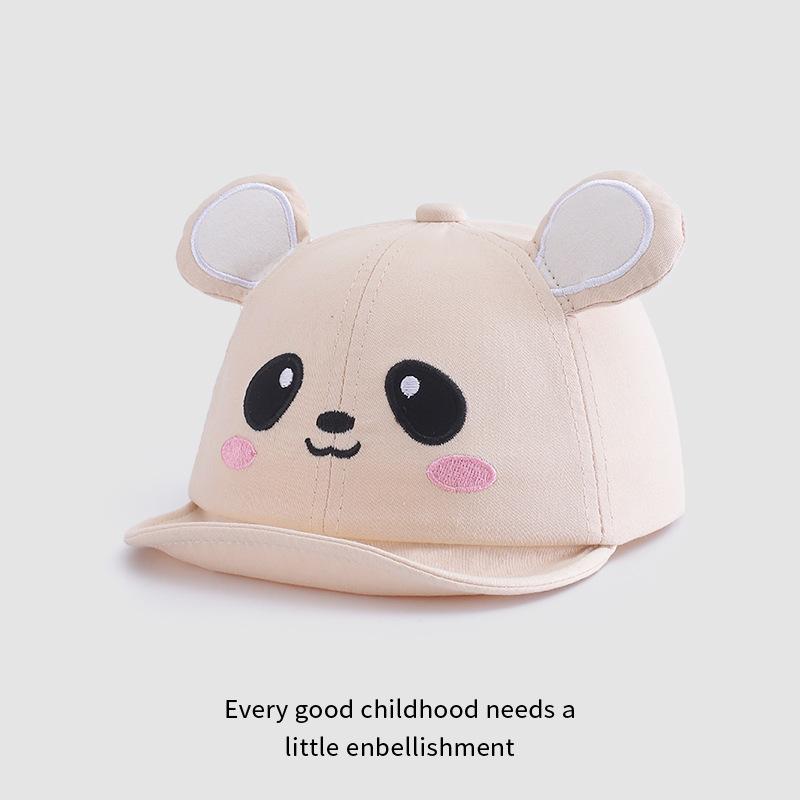 Baby Hat Spring and Autumn Cute Baby Super Cute Sun Visor Baseball Hat Soft Brim Baby Versatile Baseball Cap Fashionable