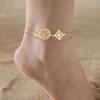 Jeshayuan Witchcraft Pentagram Anklet For Women Je Hebrew Tetragrammaton Anklet Witch Knot Anklets Amulet Jewelry Gift