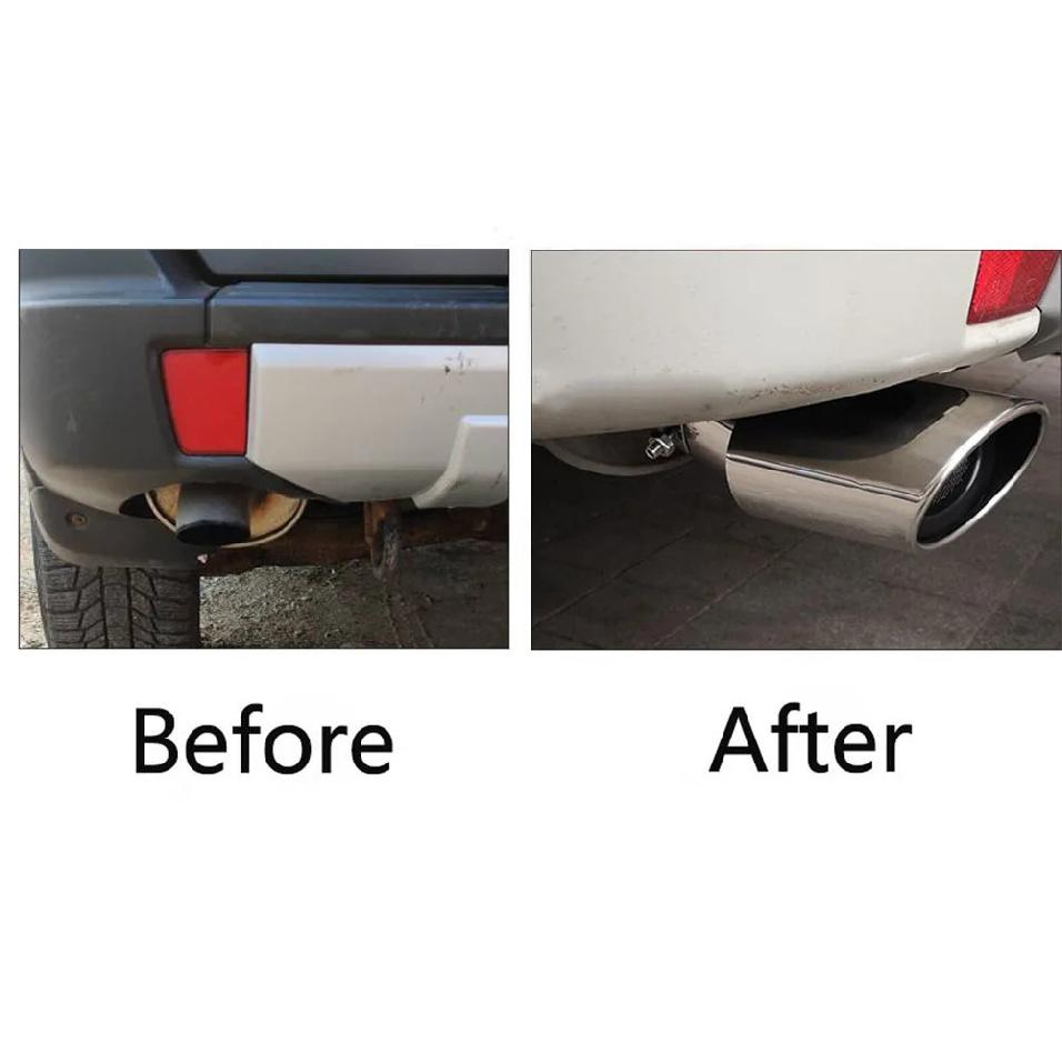 Car accessories Stainless steel chrome exhaust tube tail pipe Case for Mitsubishi PAJERO V31 V33 V73 V93 V97 2007-2019