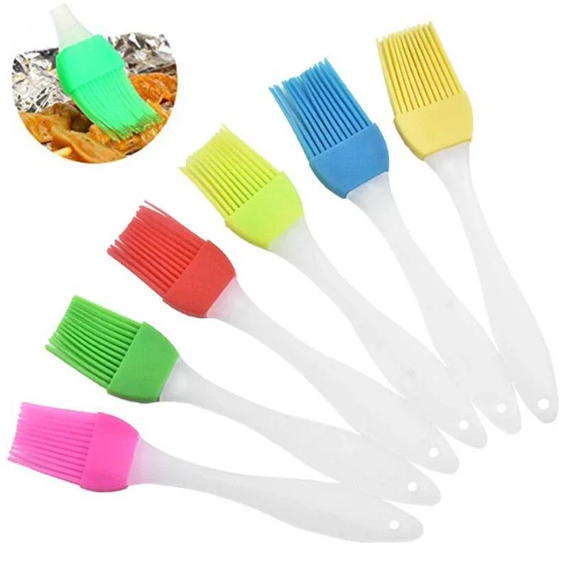 

Cooking Silicone Spatula Barbeque Brush Cream Brush BBQ Heat Resistant Oil Brush Kitchen Bar Cake Baking Tools Utensil Supplies