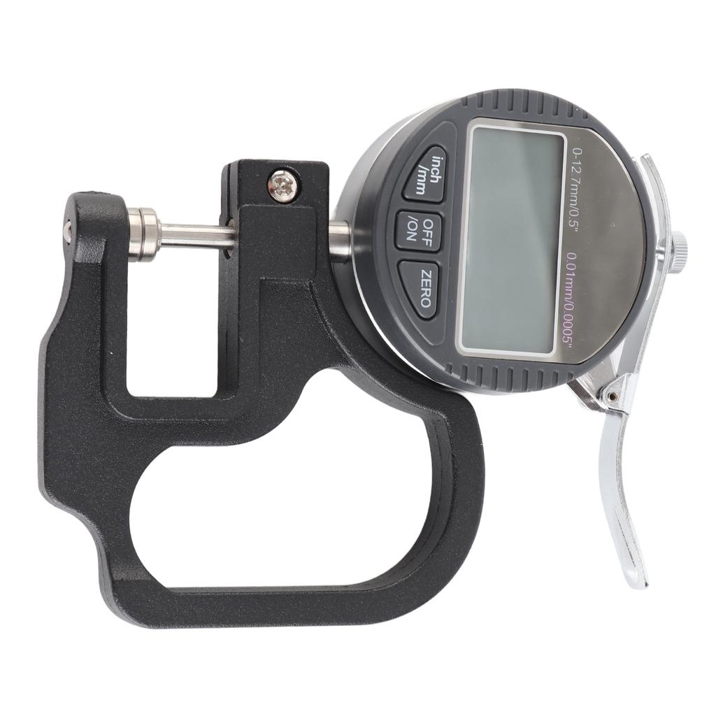 0 12.7mm Electronic Thickness Meter 0.01mm Digital Thickness Micrometer Measure for Leather