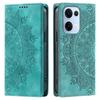 For OPPO Reno13 5G Mandala Embossed PU Leather Flip Wallet Case Magnetic Closure Cover