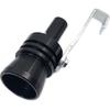 DEVMO 2Pcs XL Size Aluminum Alloy Universal Turbo Sound Exhaust Muffler Pipe Whistle Car Roar Maker (XL-Black)