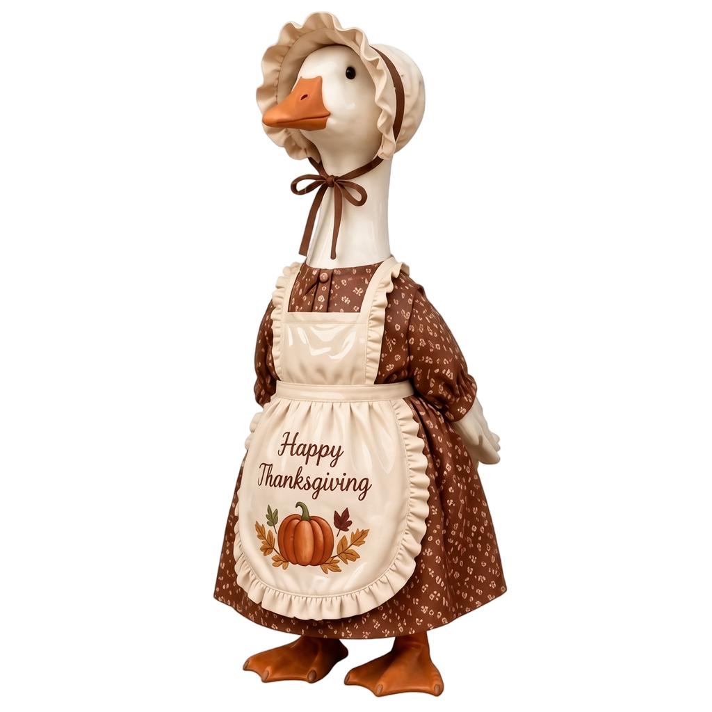 Thanksgiving Turkey Costume for - Fits 23 Inch Porch Statue, Outdoor Yard Decoration