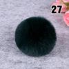 20PCS Imitation Rabbit Fur Ball Handmade Clothing Bag Decoration Artificial Fluffy Soft Pompons Colorful Balls for DIY Keychain