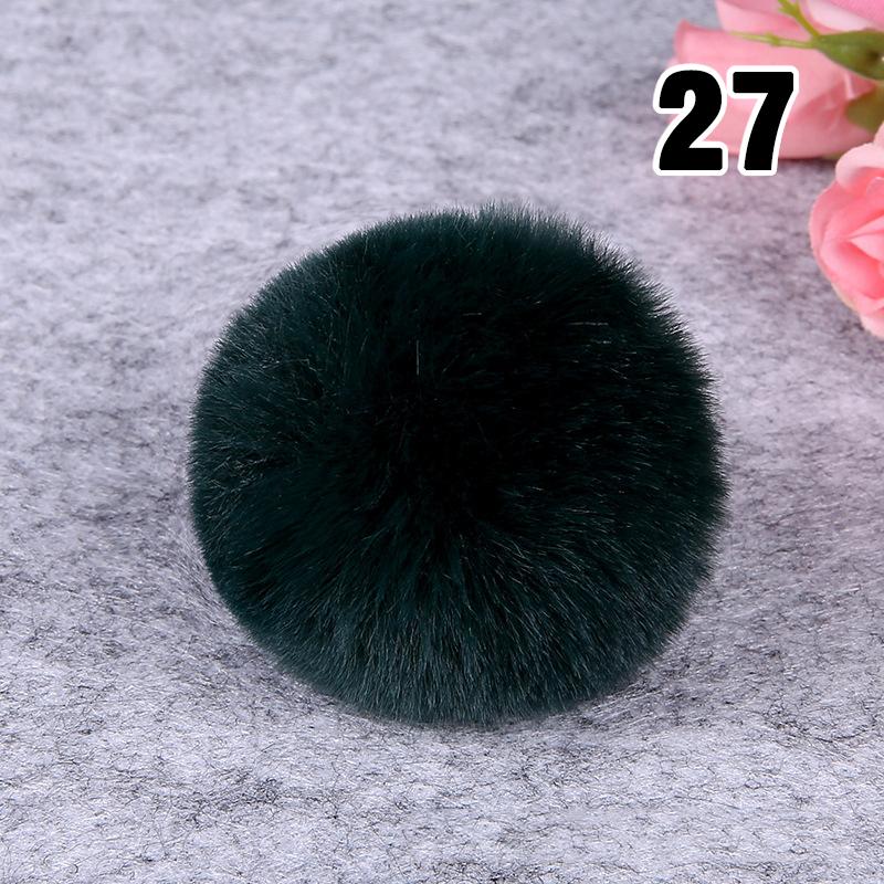 20PCS Imitation Rabbit Fur Ball Handmade Clothing Bag Decoration Artificial Fluffy Soft Pompons Colorful Balls for DIY Keychain
