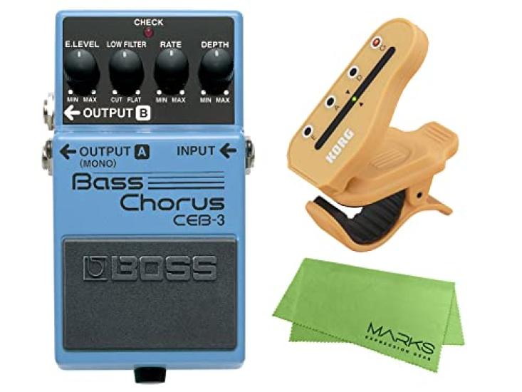 

BOSS Bass Chorus KORG Clip Tuner Set CEB-3 + HT-B1