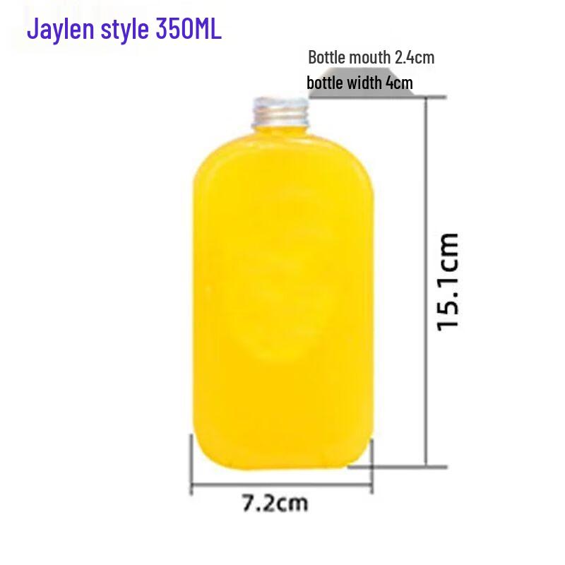 Одноразовая плоская квадратная бутылка для напитков с крышкой