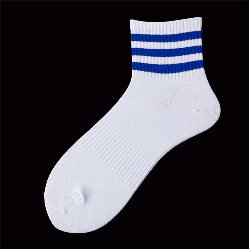 DOIAESKV Bomull Herrstrumpor Mode Nya Casual Andningsbara Aktiva Strumpor Hög Kvalitet Herr Enfärgade Långa Strumpor EU 39-44